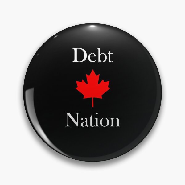 Item preview, Canada Maple Leaf Debt Nation Dark Color designed and sold by TinyStarCanada.