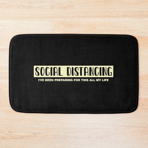 Item preview, QUARANTINE SOCIAL DISTANCING  T-Shirt funny saying Humor Slim Fit T-Shirt designed and sold by sfyn-na.