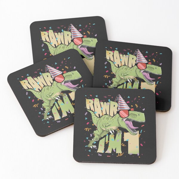 Item preview, Kids 1st Birthday, 1 Year Old Print. T-Rex, Dinosaur Rawr I'm 1 Graphic designed and sold by PackAPunch.