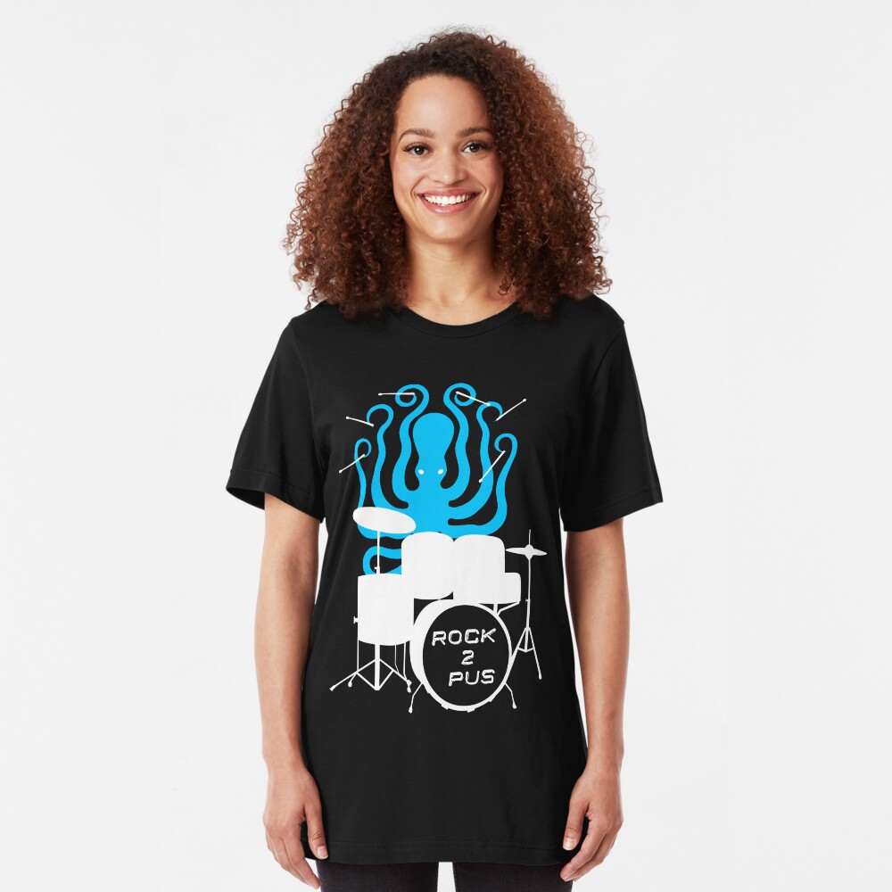 Octopus Rock! Slim Fit T-Shirt