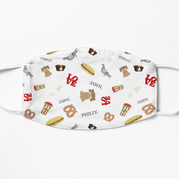 Philly City Pattern Flat Mask