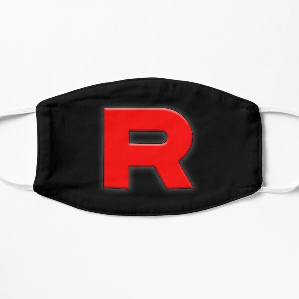 'R' Team Rocket Black Flat Mask