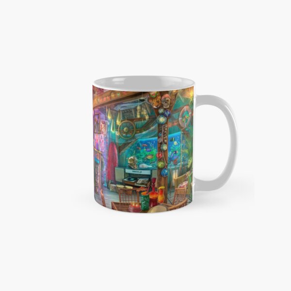 Tiki Beach Sunset Classic Mug