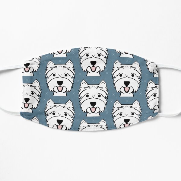 West Highland Terrier - Westies - Westie dogs - blue Mask