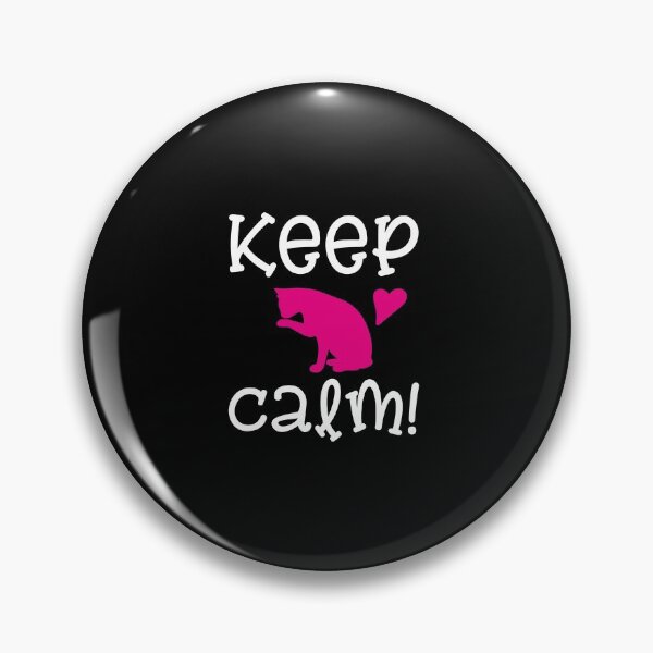 Item preview, Keep Calm And Love Cat Pink Pet Lover Gift Idea designed and sold by haselshirt.