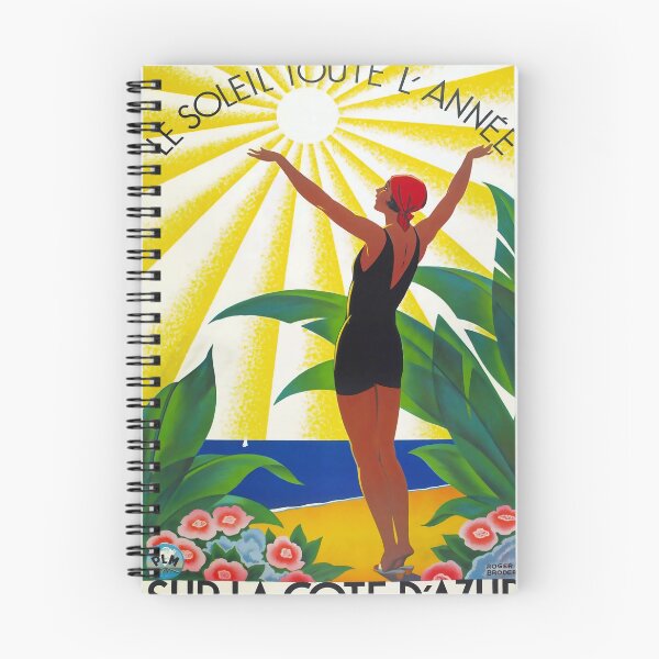Item preview, Sur la Cote d Azur vintage travel poster designed and sold by stickart-marek.