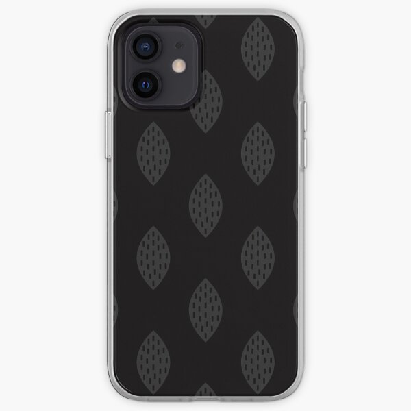 Leaf Black on Black iPhone Soft Case