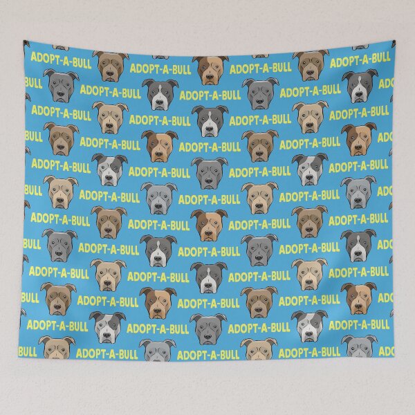 Item preview, Adopt-A-Bull - pit bull advocate (blue) designed and sold by littlearrow.