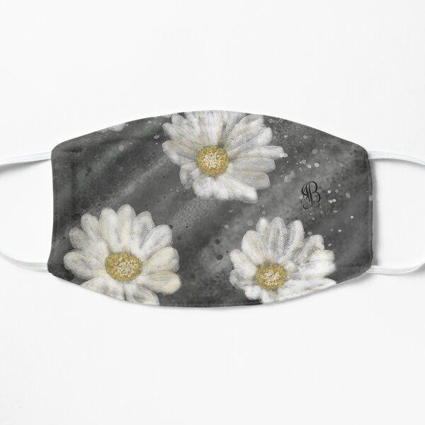 White Daisy on a Stormy Day Flat Mask