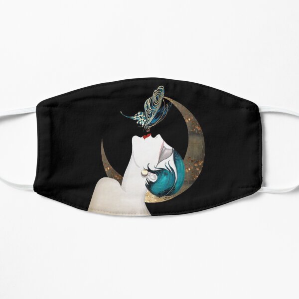 Butterfly Kiss French Art Deco Flapper Woman Remix Mask