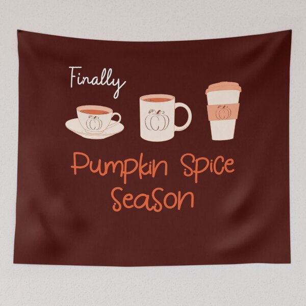 Item preview, Pumpkin Spice Season Cute and Cozy Autumn Fall Latte Cups designed and sold by Kate Hyunsu Cho.