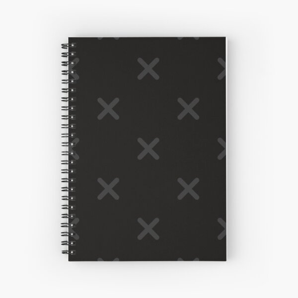Cross X Black on Black Spiral Notebook