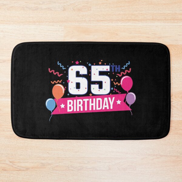 Item preview, 65th Birthday Party Balloons Banner Gift Idea designed and sold by haselshirt.