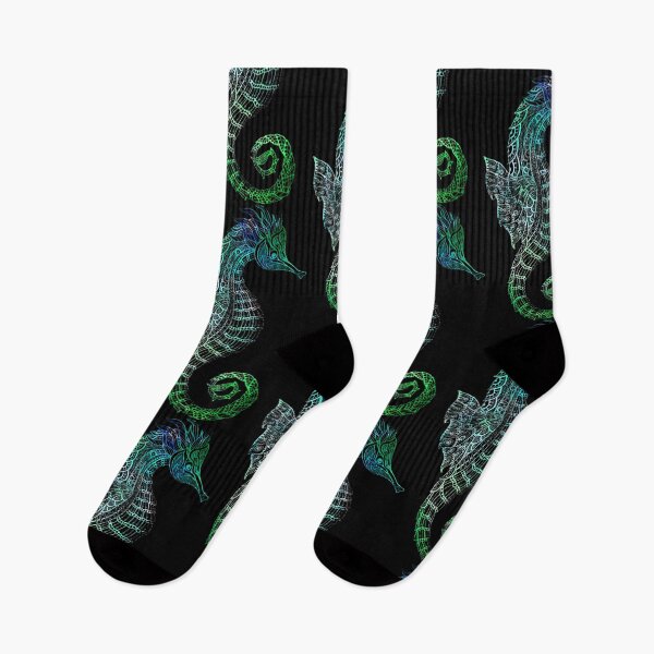 Item preview, Colorful Sea Horse Abstract Artistic Art Gift Idea designed and sold by haselshirt.