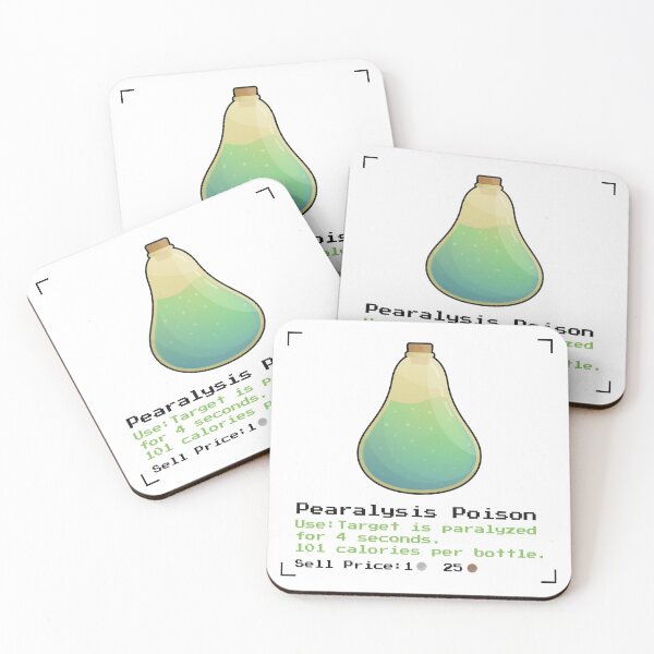 Item preview, Pear Paralysis Poison 3 designed and sold by animinimal.