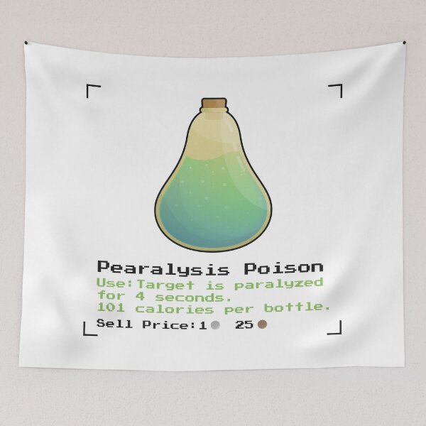 Item preview, Pear Paralysis Poison 3 designed and sold by animinimal.
