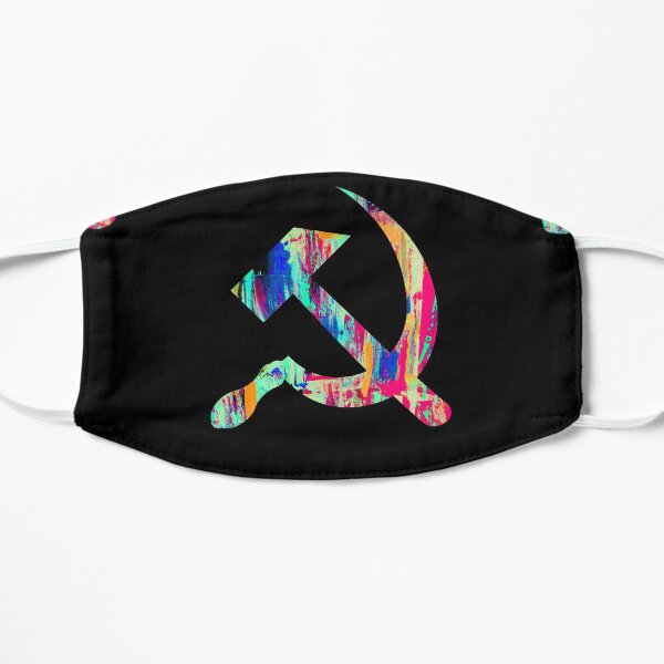 Psychedelic hammer and sickle Mask