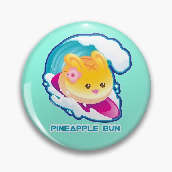 Item preview, Punny Buns: Cute Surfing Pineapple Bunny Pun designed and sold by kimchikawaii.