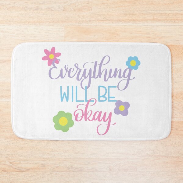 Item preview, Everything will be Okay Positive Motivation Quote designed and sold by Kelly Leung.