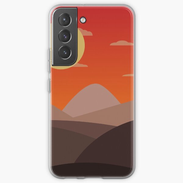 Montagnes au coucher du soleil Coque souple Samsung Galaxy