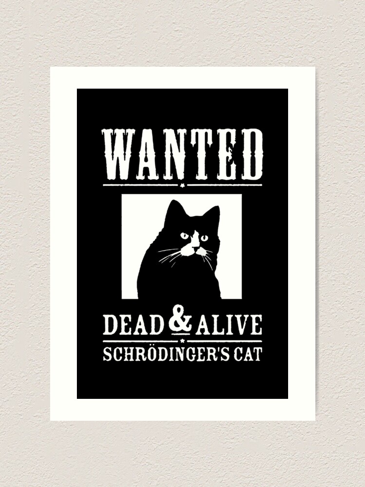 "Schrödinger's Cat Wanted Poster | Meme | Clothing, Posters, Bags ...