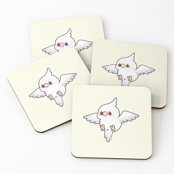 Item preview, Flying Cockatiel - Albino designed and sold by blirbos.