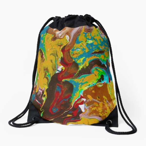 MILKY WAY, ACRYLIC PAINTING BY NOORA ELKOUSSY Drawstring Bag
