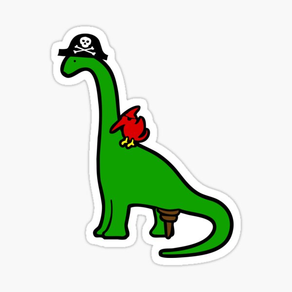 Item preview, Pirate Dinosaur - Brachiosaurus designed and sold by jezkemp.