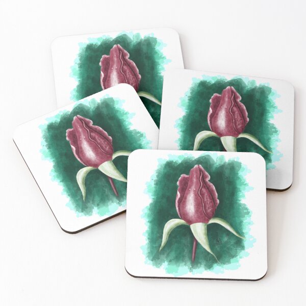 Item preview, Rose Bud Digital Painting designed and sold by ByJezie.