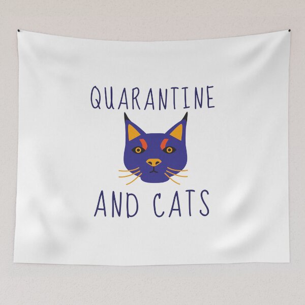 Item preview, Cute Funny Quarantine Cat Stay Home Pets Animals Funny Gift Shirt Nurse Cute Gift Sarcastic Happy Fun Inspirational Motivational Birthday Present designed and sold by EpsilonEridani.