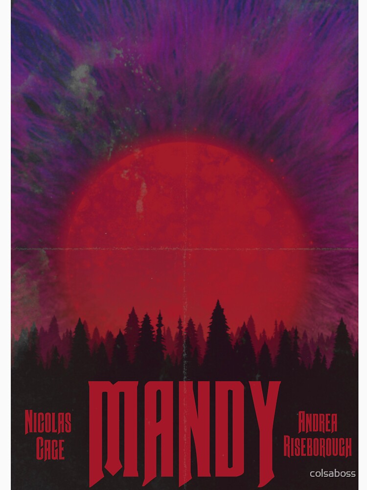 "Mandy Movie Poster" Tshirt by colsaboss Redbubble