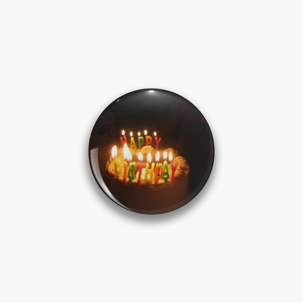 Happy Birthday, Candles Pin