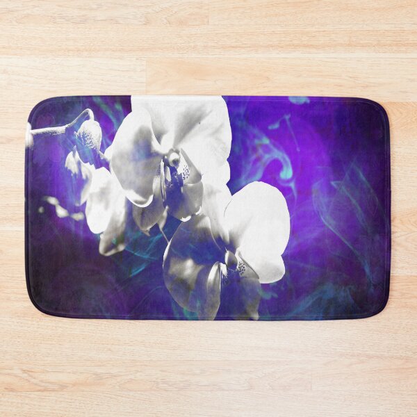 Item preview, White Orchids in Smoky Blue designed and sold by indigorayz.