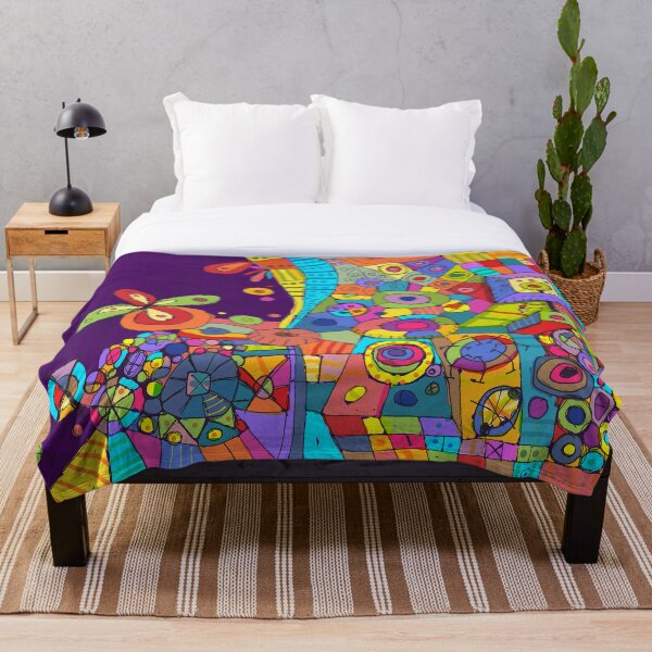 Aperçu de l'œuvre Patchwork violet créée et vendue par Nancy Dinger Aikins.