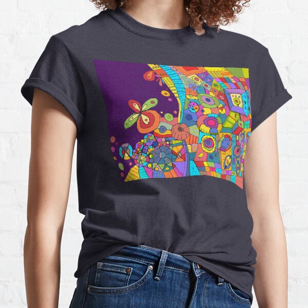 Purple Patchwork Classic T-Shirt