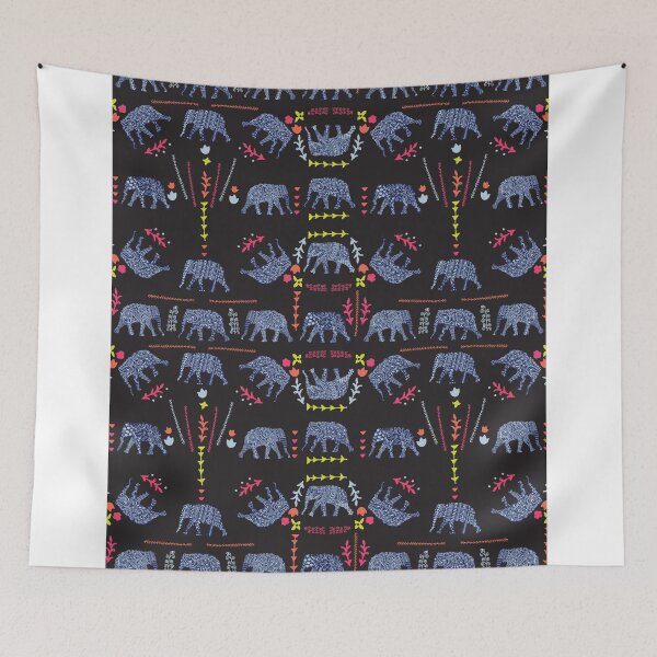 Item preview, Patterned Elephants  designed and sold by Kanika Mathur  Design.