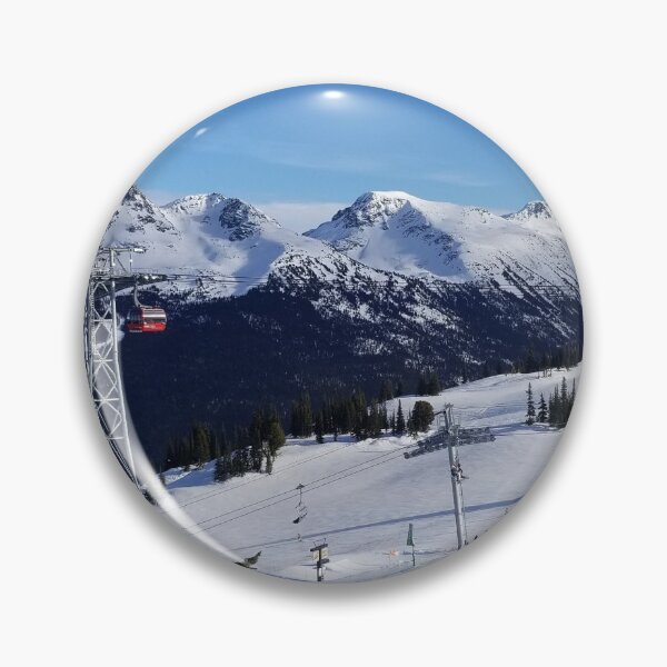 Item preview, Canadian Winter Mountains Ski Slopes in BC Canada designed and sold by Cute and Funny Animal Art Designs.