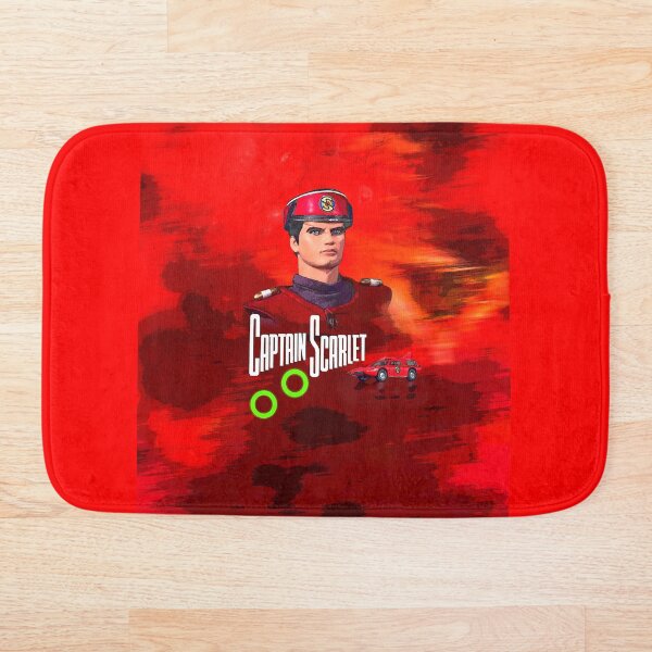 Captain Scarlet drawing 1 Bath Mat