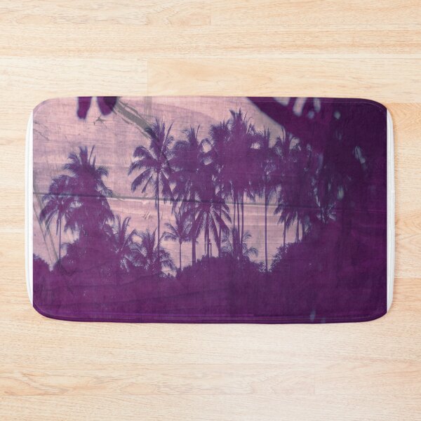 Item preview, Purple Palm Trees on Wood designed and sold by indigorayz.