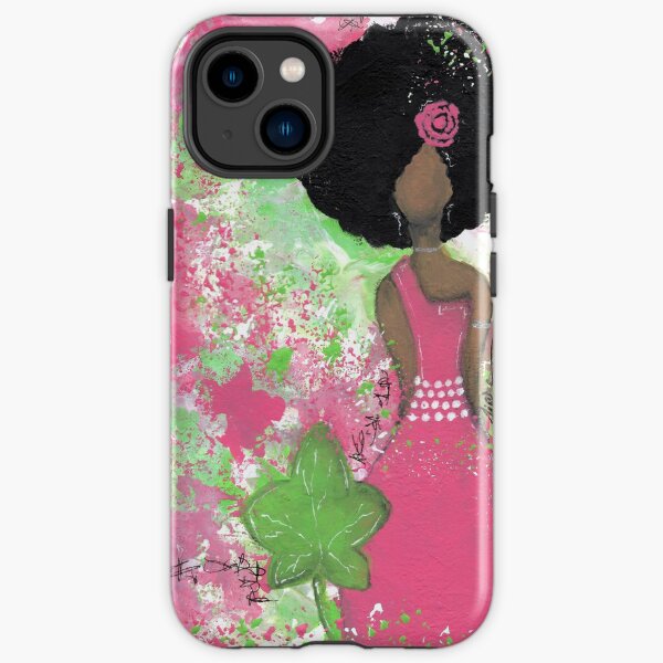 Dripping in Pink and Green Angel iPhone Tough Case