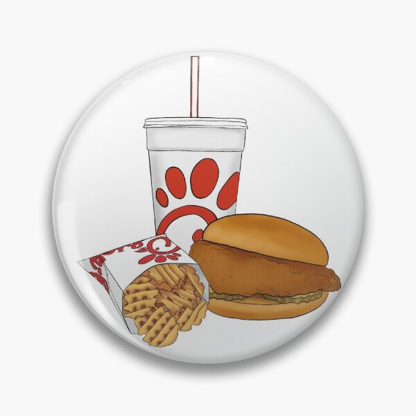 Red Fast Food Trio Pin