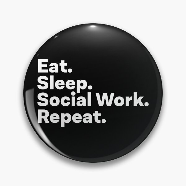 Item preview, Eat Sleep Social Work Repeat designed and sold by teesaurus.