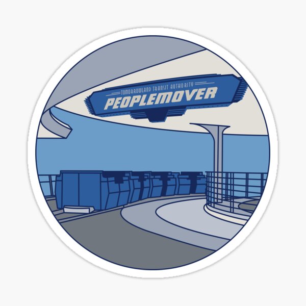 Tomorrowland Transit Authority People Mover Sticker