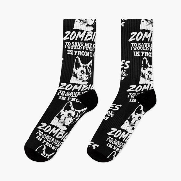 Item preview, Save My Cat Zombies Apocalypse Gamer Gift Idea designed and sold by haselshirt.