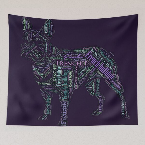 Item preview, French Bulldog - Frienchie Word Art designed and sold by k9printart.