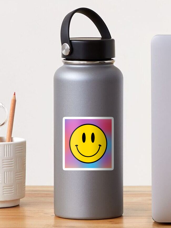 Bold And Bright Happy Face Smiley Sticker By Happyfaceco Redbubble