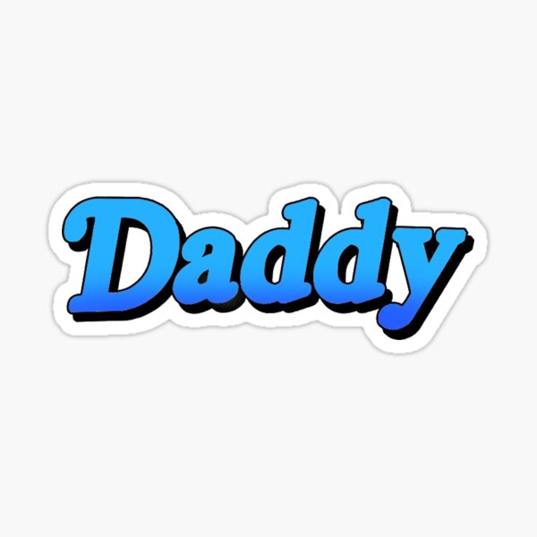 daddy v2 blue sticker for sale by hoodlum918 redbubble