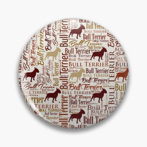 Item preview, Bull Terrier Dog Word Art pattern designed and sold by k9printart.