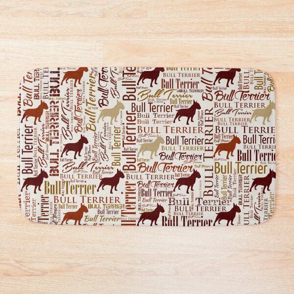 Item preview, Bull Terrier Dog Word Art pattern designed and sold by k9printart.