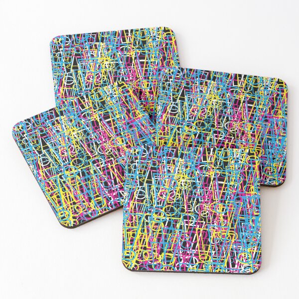 Item preview, CMYK Whee! Exclamation Point Scramble designed and sold by wheedesign.